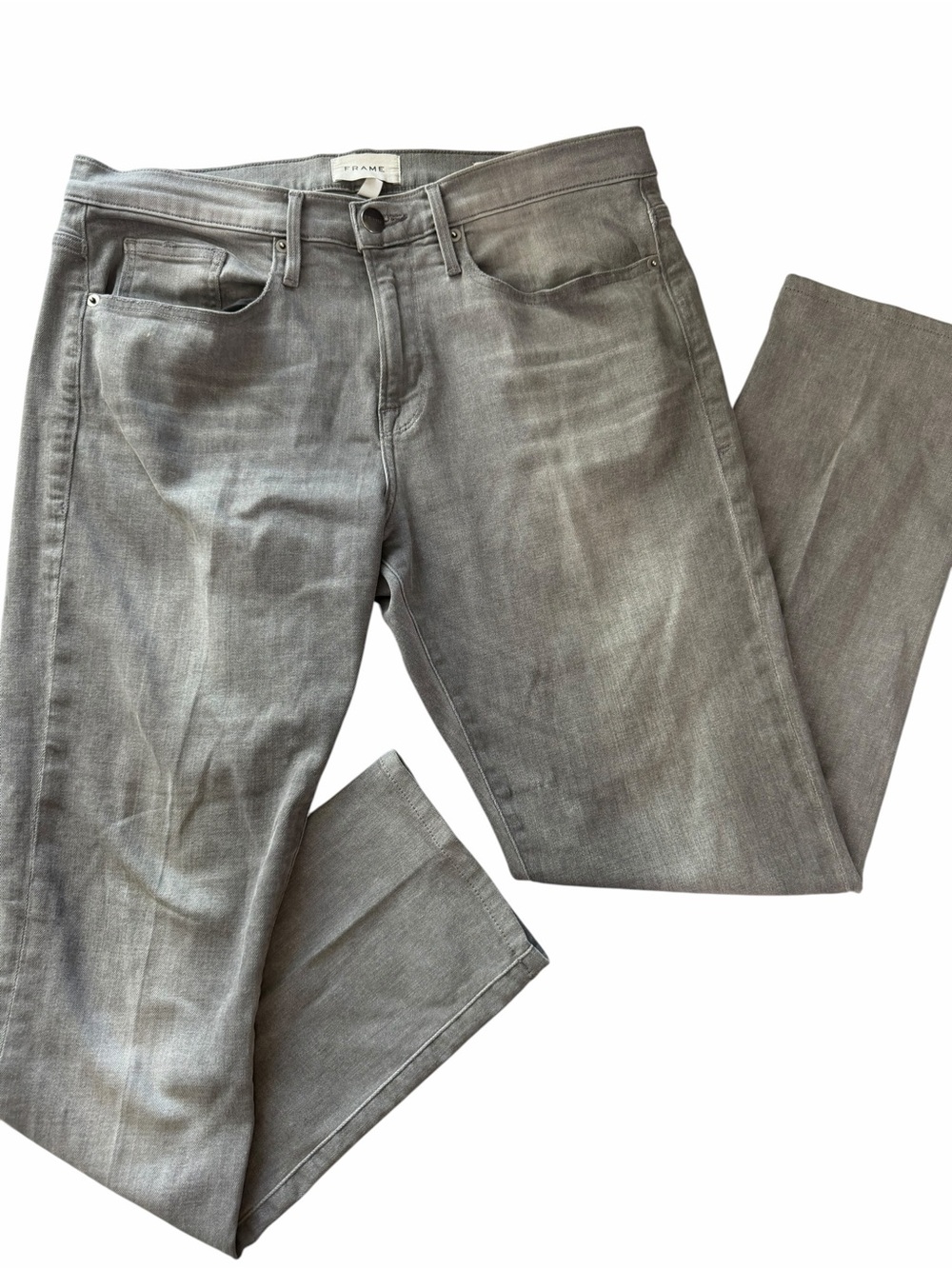 FRAME Denim L’Homme Slim Jeans Gray Men’s Size 34 Vapor Wash